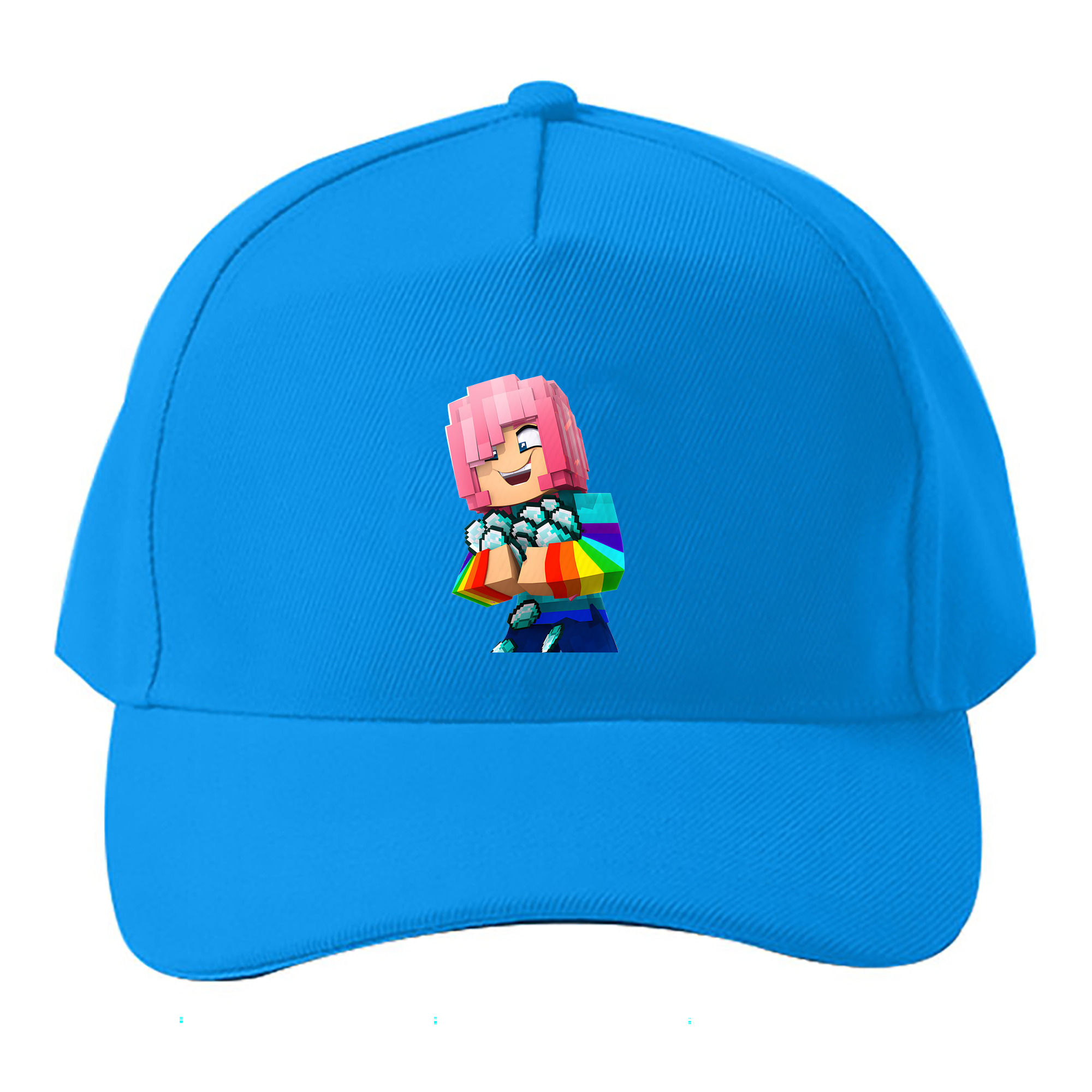 （画像用） マインクラフト ブロックの世界 Minecraft MC Block world ベースボールキャップ 綿100％ 男女兼用 帽子 スポーツ